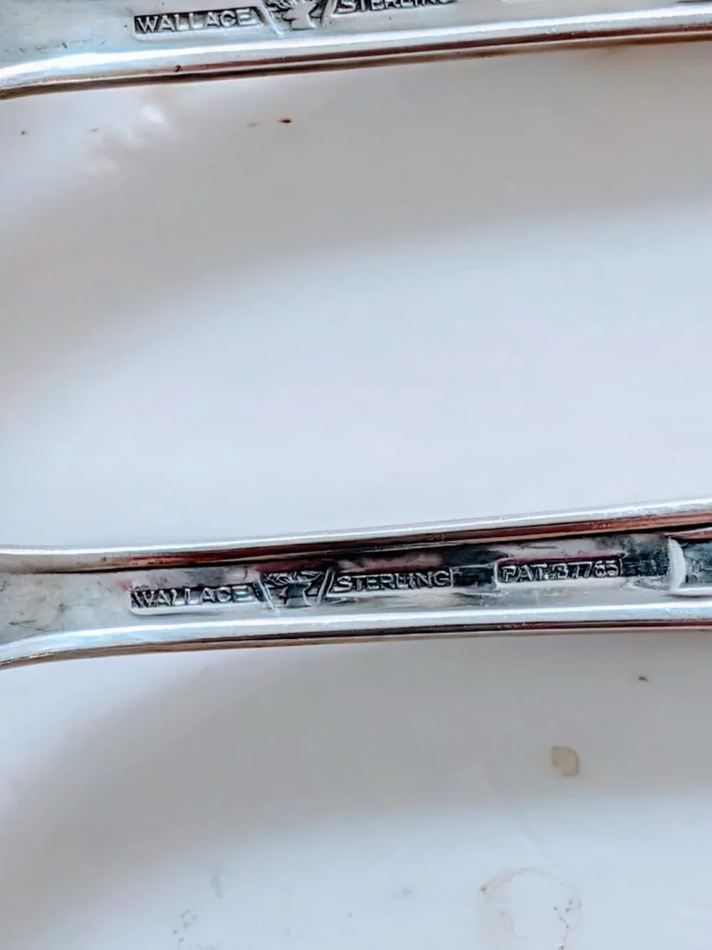 VTG Wallace Normandie Sterling Silver Flatware Set 4 Pc 2 Dinner Forks 2 Spoons